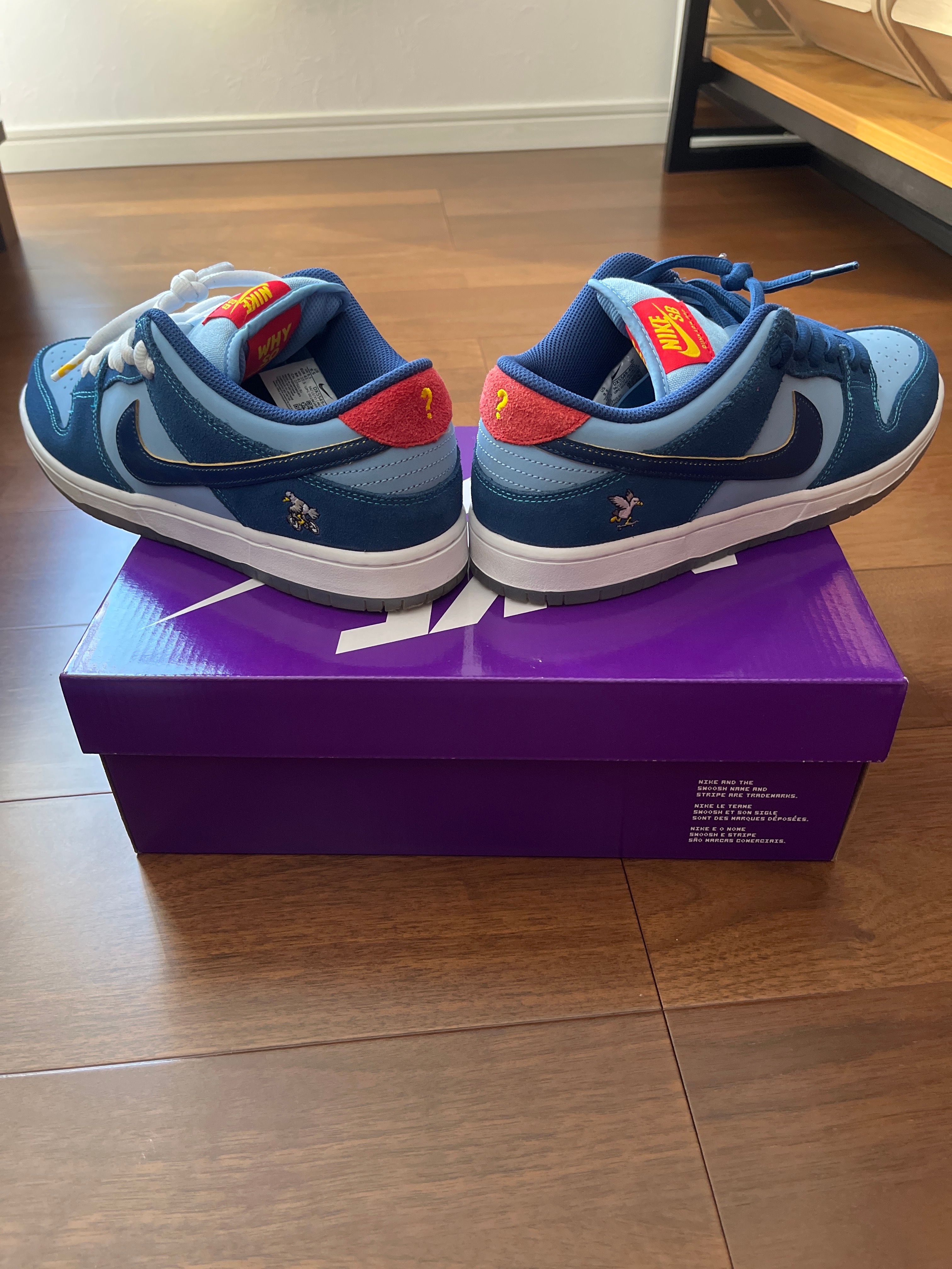 Why So Sad? × Nike SB Dunk Low "Coastal Blue/Speed Yellow-University Red"