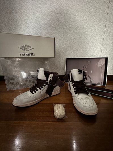 A Ma Maniere × Nike Air Jordan 1 Retro High OG "Sail and Burgundy"