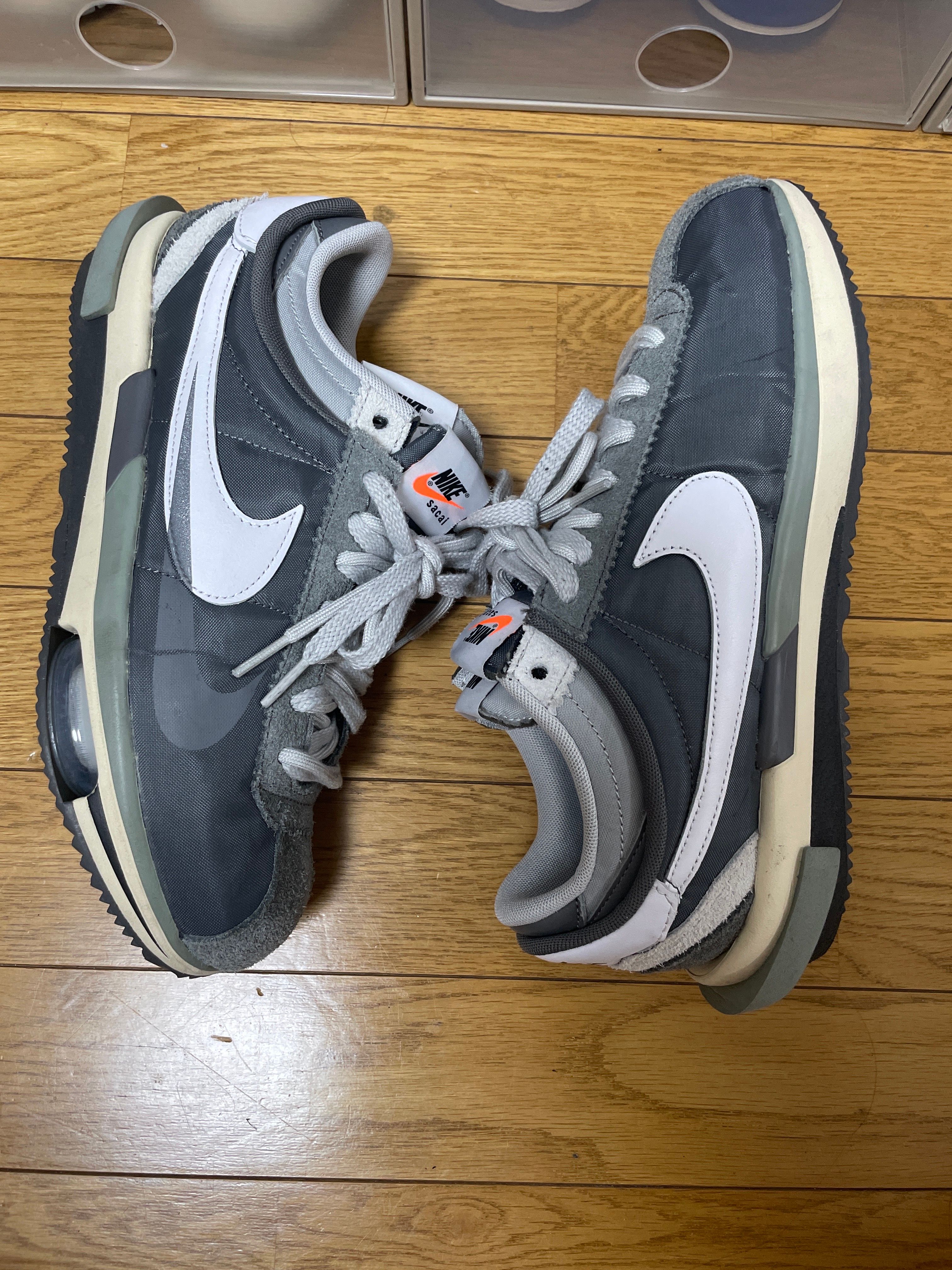 sacai × Nike Zoom Cortez "Iron Grey"