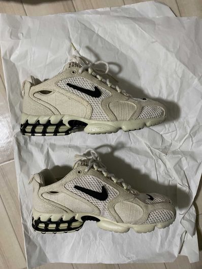 Stussy × Nike Air Zoom Spiridon CG 2 "Fossil/Black"