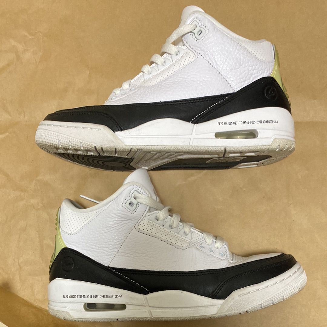 Fragment × Nike Air Jordan 3 "White/Black"