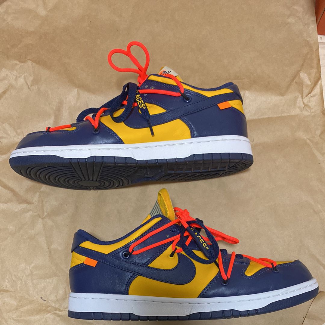 Off-White × Nike Dunk Low LTHR 