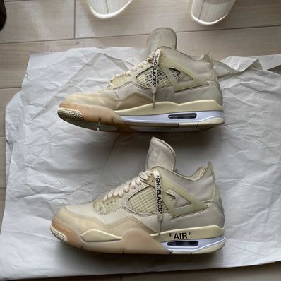 Off-White × Nike Women's Air Jordan 4 SP "Sail"