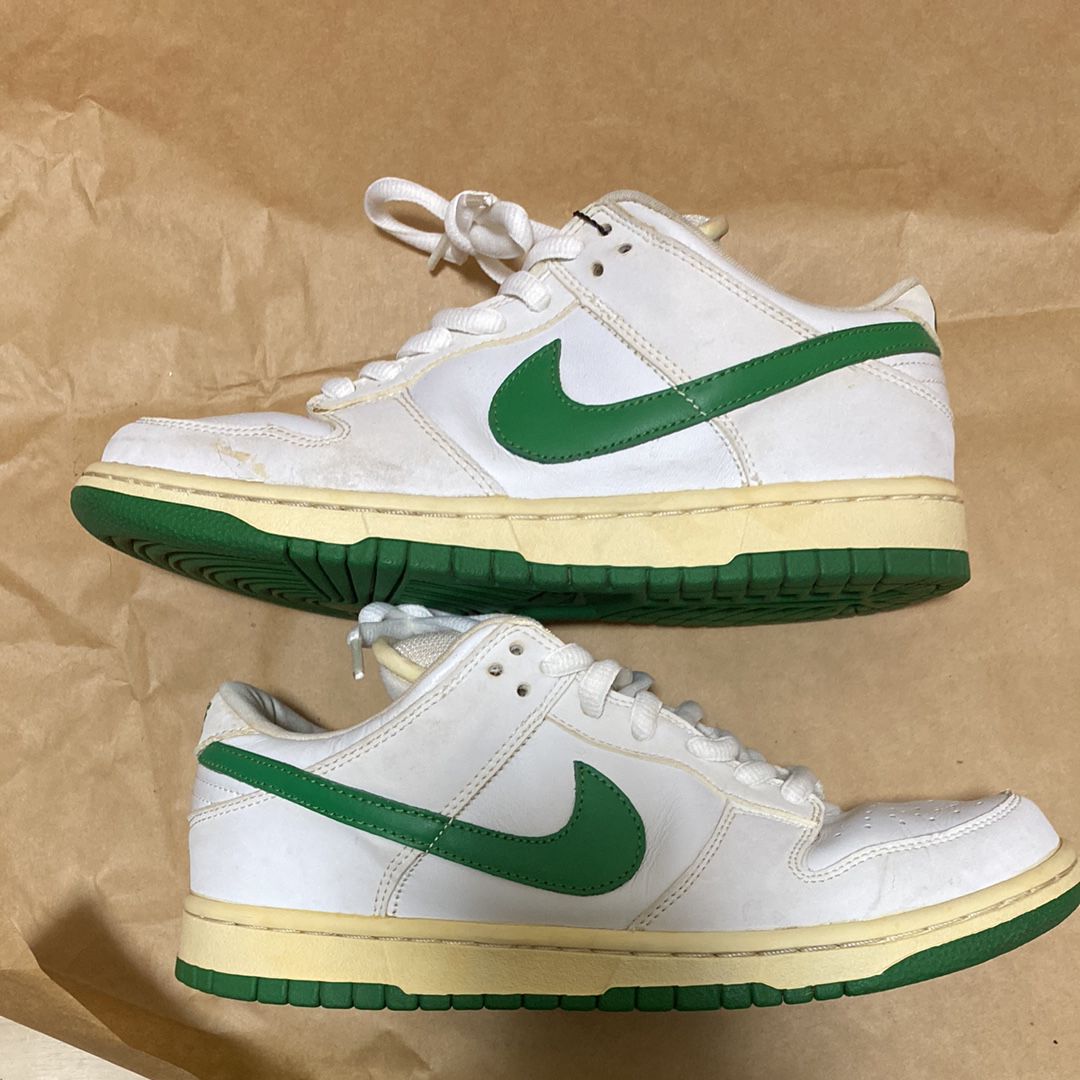 Nike SB Dunk Low Pro "White Classic Green"