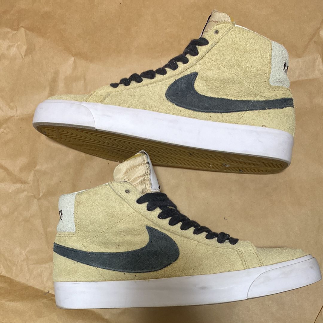 Stussy × Nike SB Blazer Mid "Gold/Black"