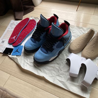 Travis Scott × Nike Air Jordan 4 Retro Cactus Jack "University Blue"