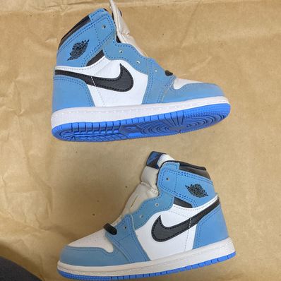 Nike TD Air Jordan 1 Retro High "University Blue"