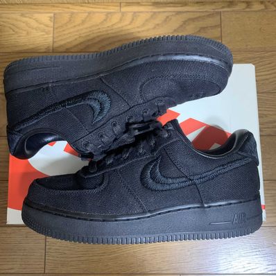 Stussy × Nike Air Force 1 Low "Triple Black"
