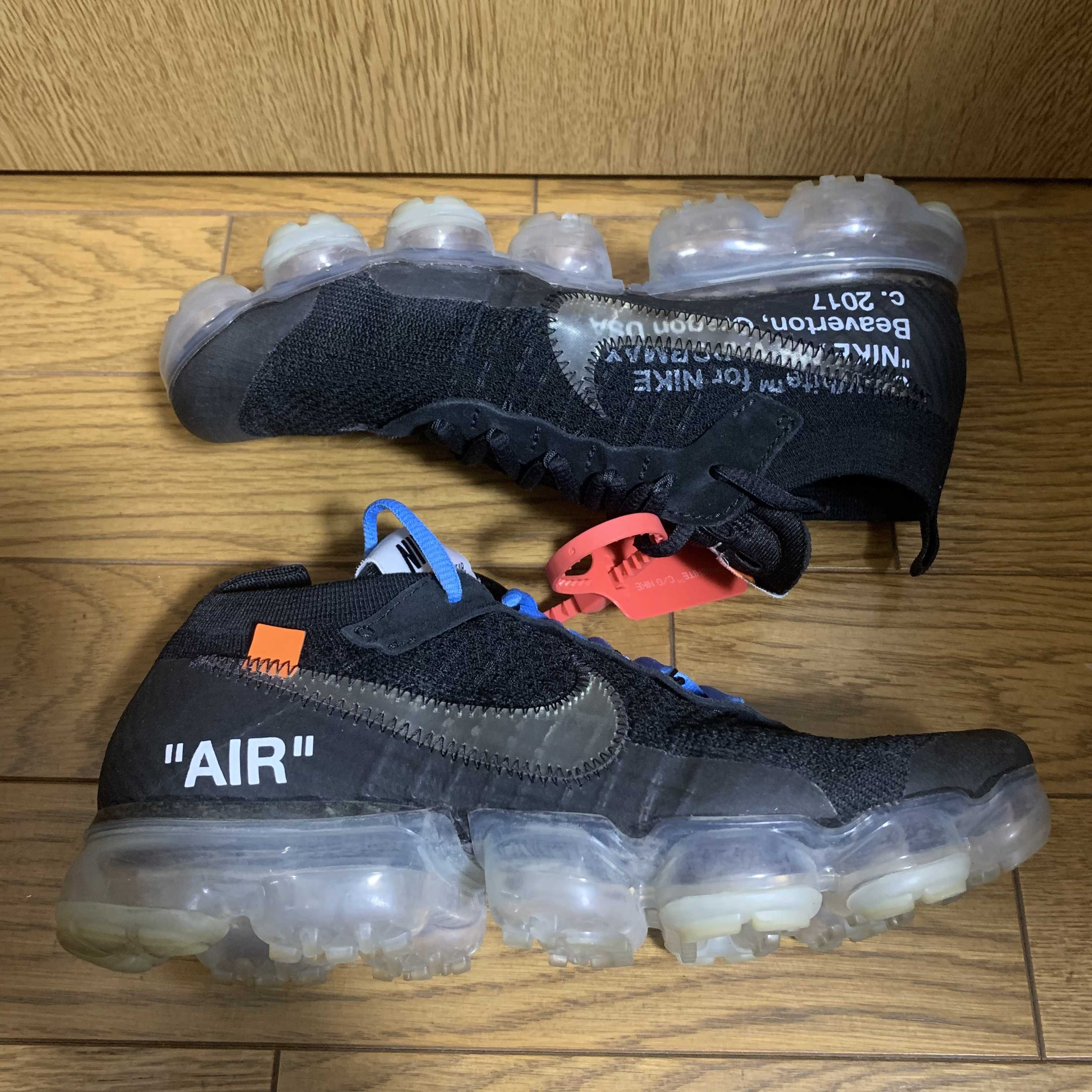 Off-White × Nike Air Vapormax "Black/Total Orange/Clear"