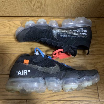 Off-White × Nike Air Vapormax "Black/Total Orange/Clear"
