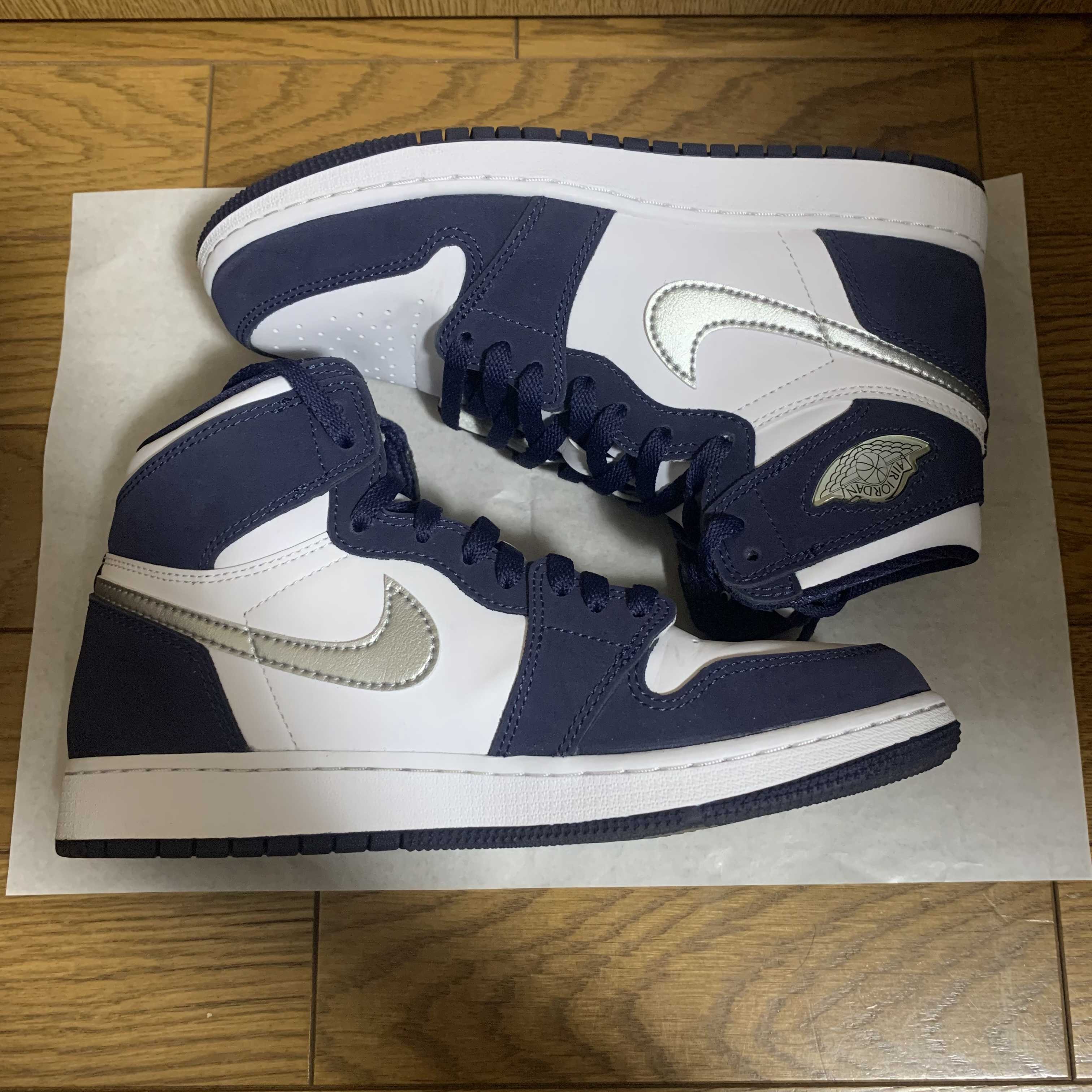 Nike GS Air Jordan 1 High OG CO.JP "Midnight Navy" (2020)(ブリーフケースなし)
