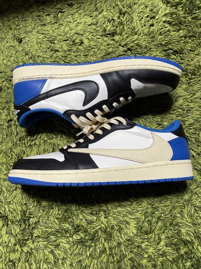 Travis Scott × fragment design × Nike Air Jordan 1 Low OG SP "Military Blue"