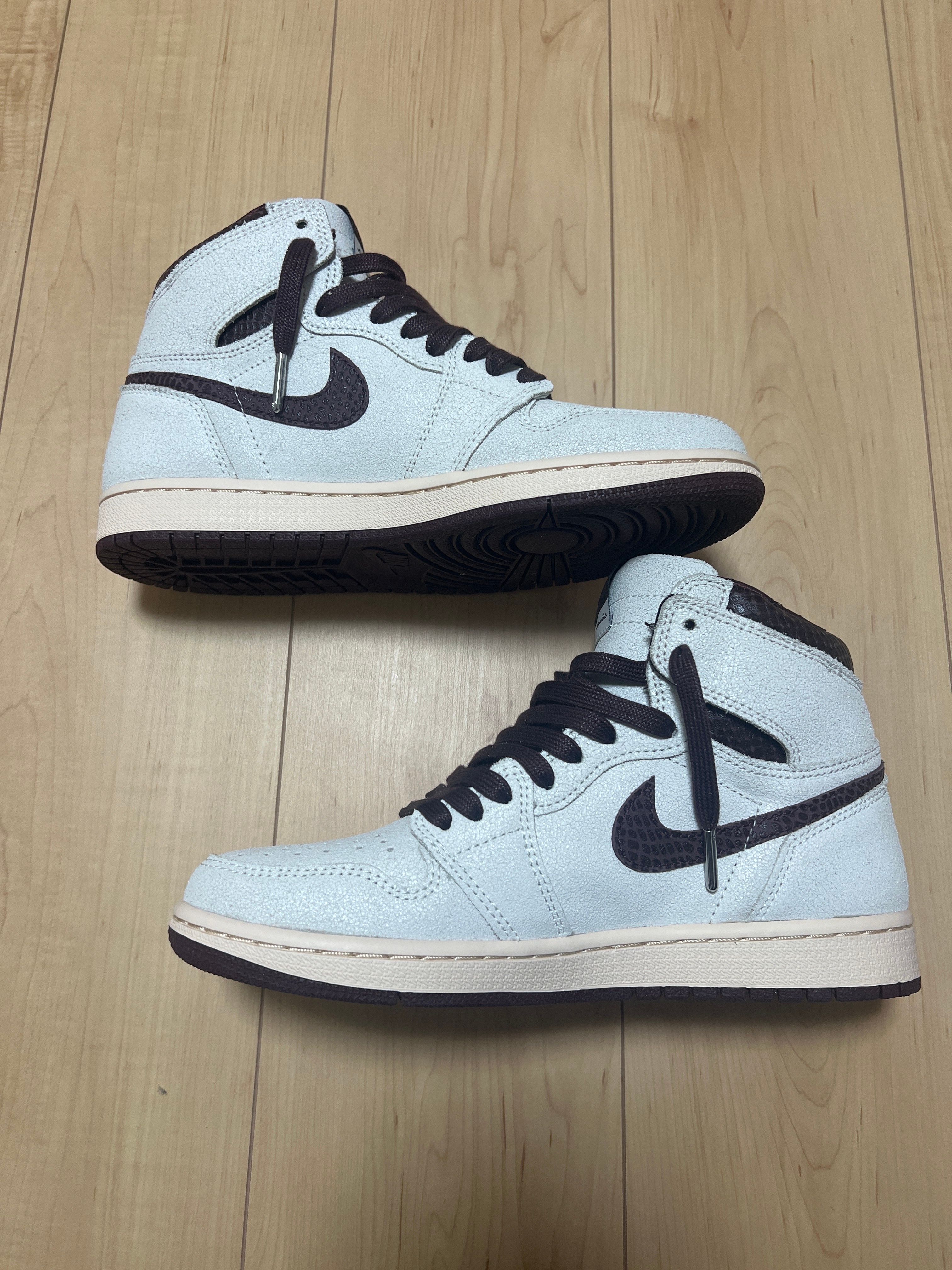 A Ma Maniere × Nike Air Jordan 1 Retro High OG "Sail and Burgundy"