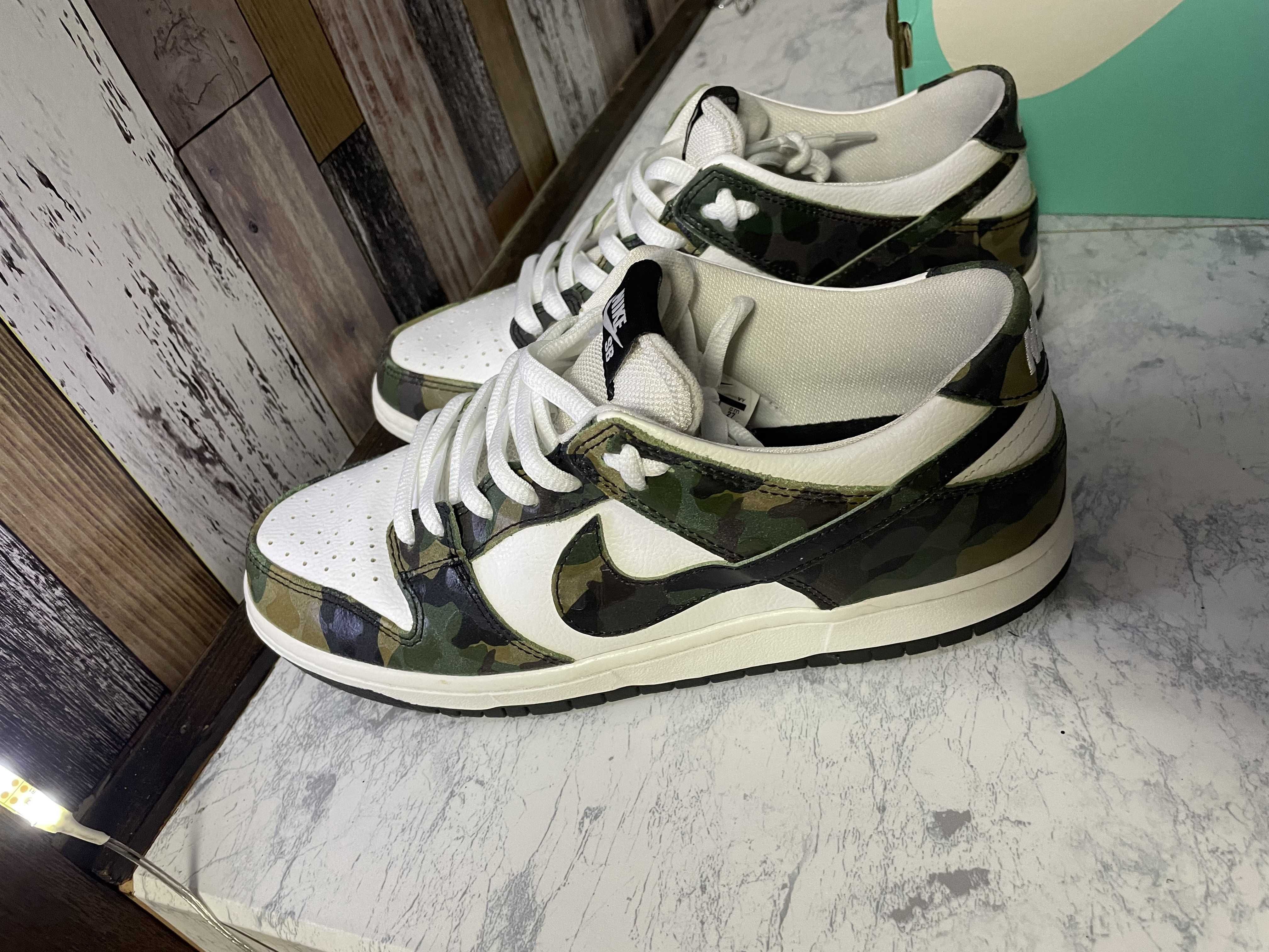 Nike SB Dunk Low Pro "Camo Legion Green"
