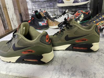 Air max 90 essential medium olive/black-team orange outlet