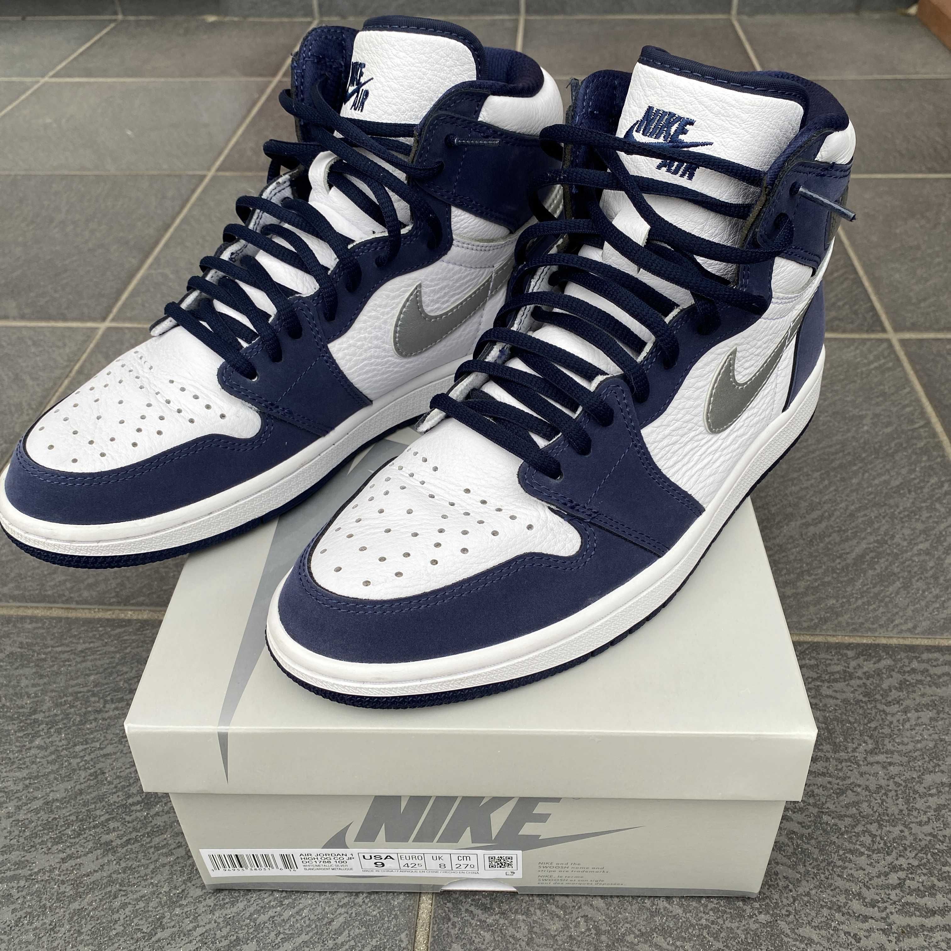 Nike Air Jordan 1 High OG CO.JP "White/Midnight Navy" (2020)(ブリーフケースなし)