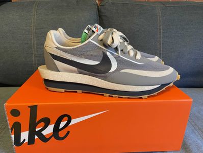 CLOT × Sacai × Nike LD Waffle "Grey Obsidian/Cool Grey"