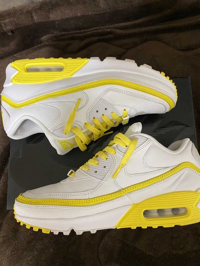 Air max 90 white optic yellow deals