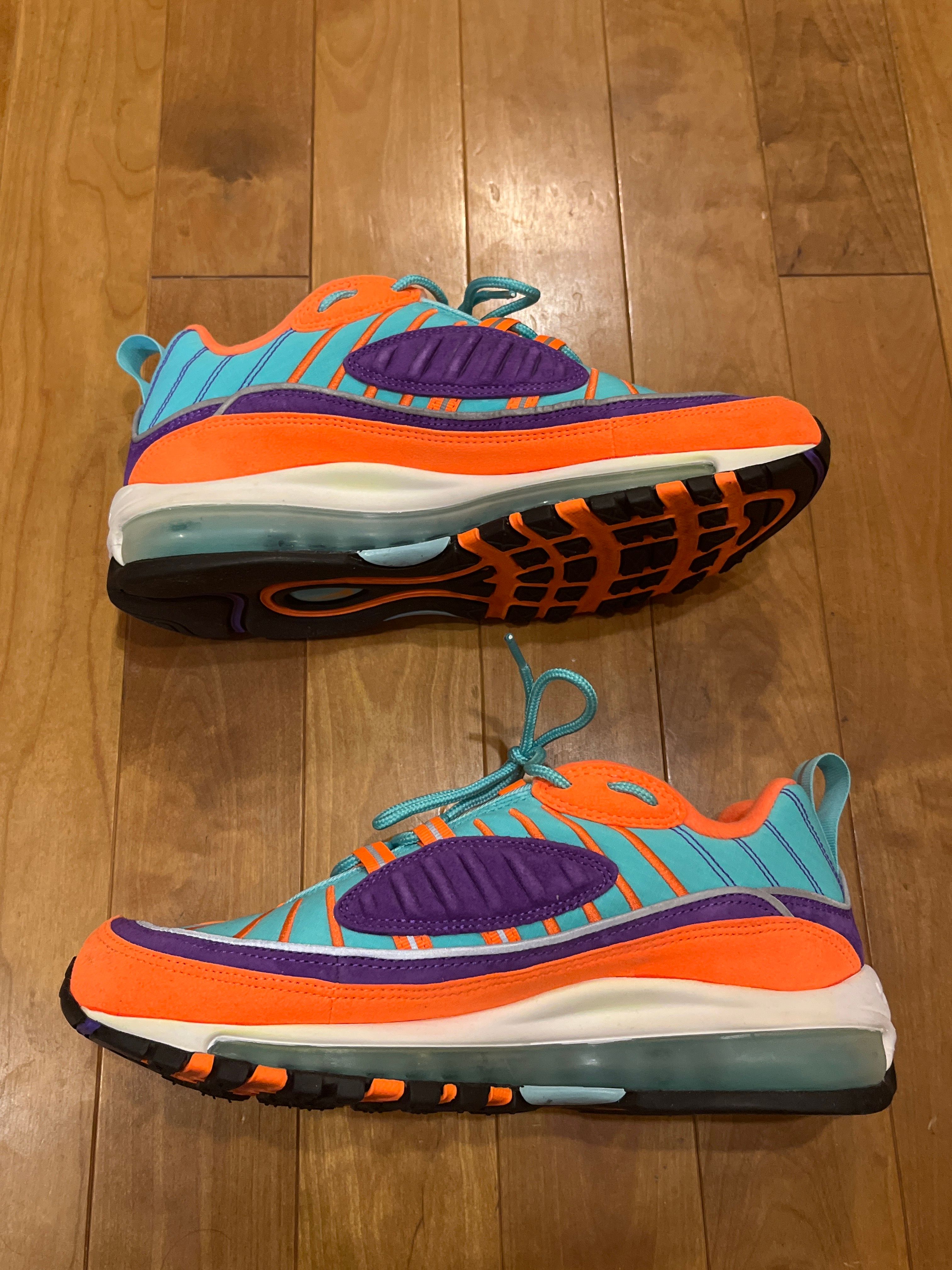 Nike GS Air Max 98 "Cone/Tour Yellow"