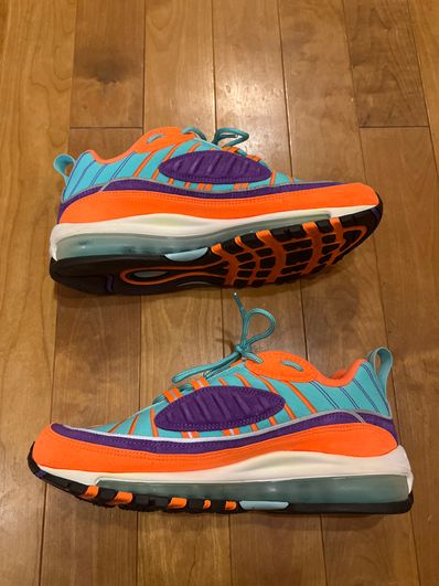 Nike GS Air Max 98 "Cone/Tour Yellow"