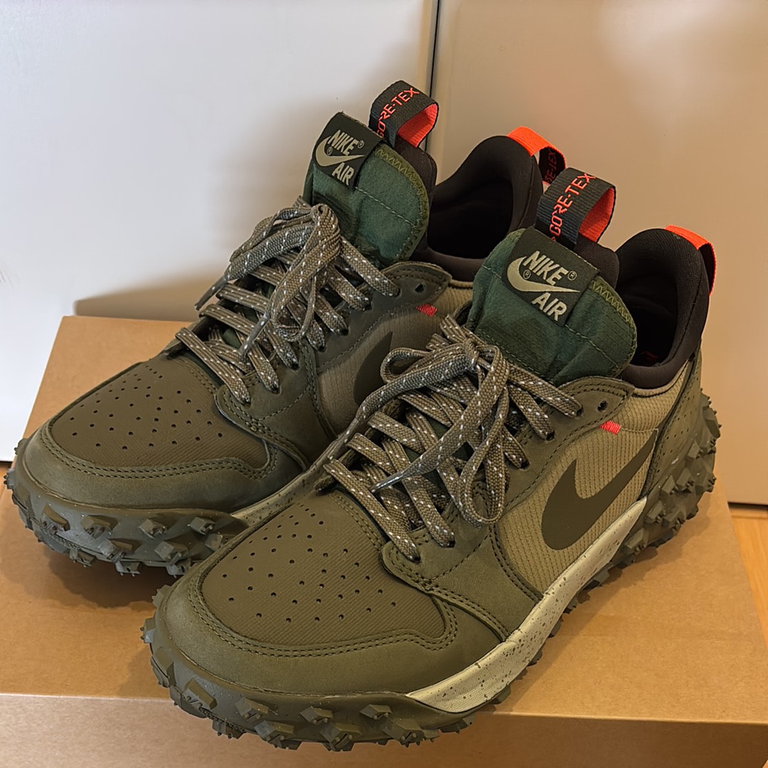 ナイキ エアジョーダン1 ロー エレメント ゴアテックス"ミディアムオリーブ"