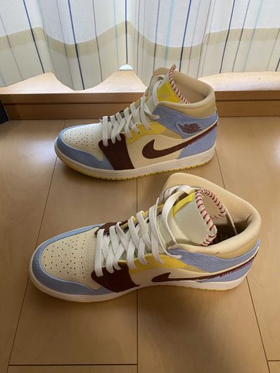 MAISON CHATEAU ROUGE × NIKE AIR JORDAN 1 MID SE "WHITE/LIGHT BLUE"