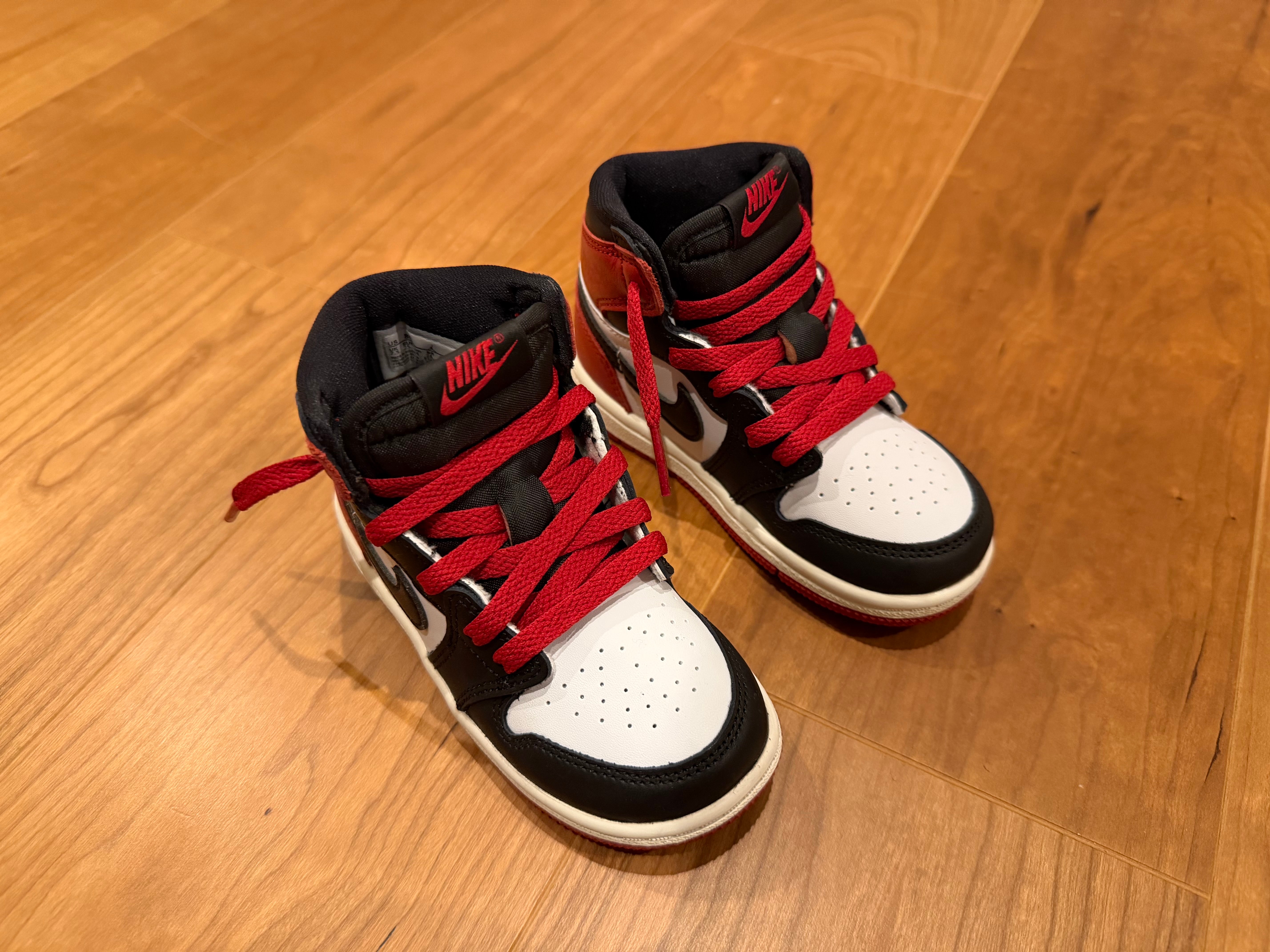 Nike TD Jordan 1 Retro High OG "Black Toe Reimagined"