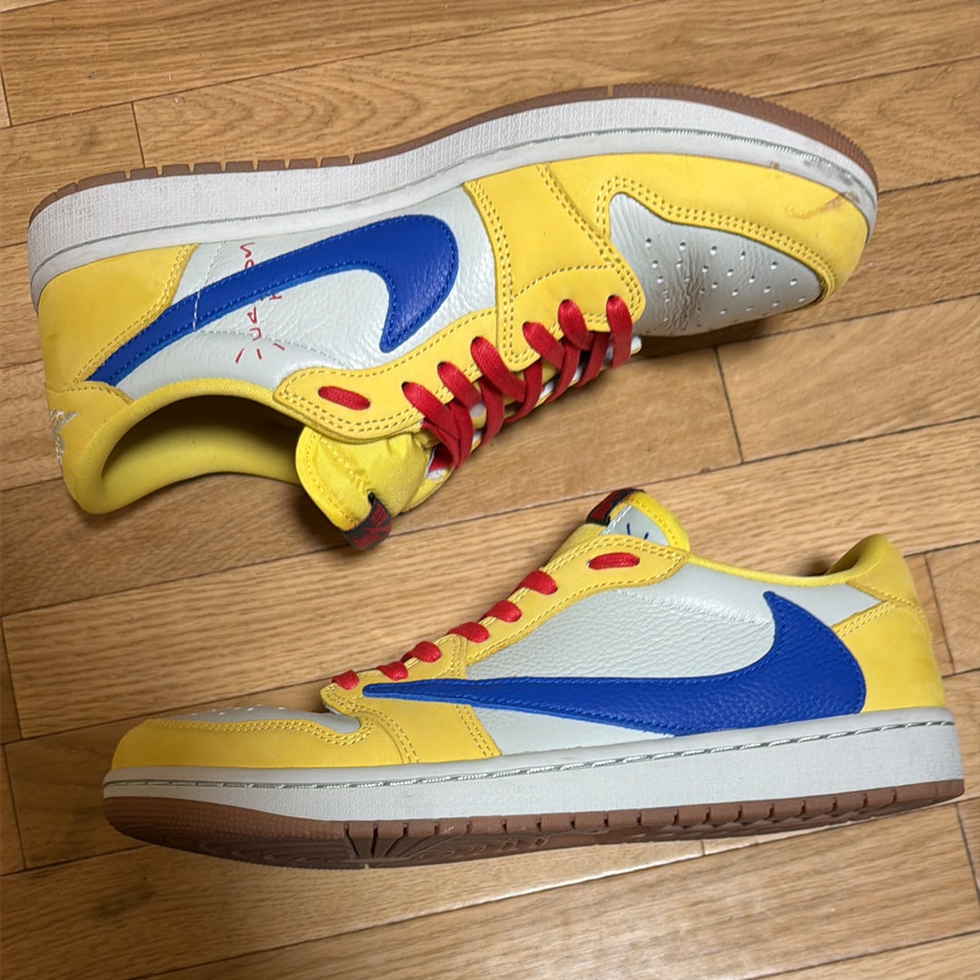 Travis Scott × Nike Women's Air Jordan 1 Retro Low OG "Canary"