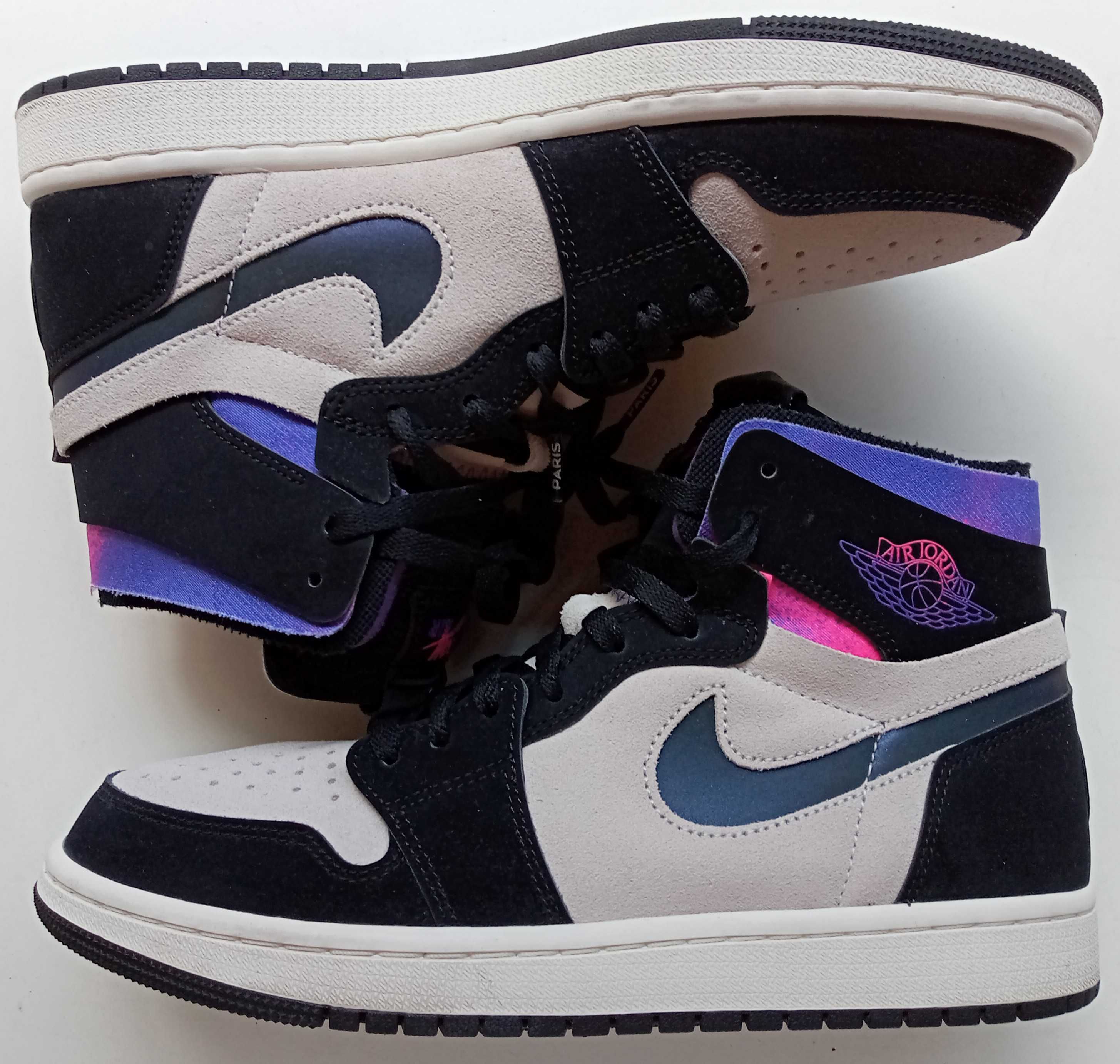 Paris Saint-Germain (PSG) × Nike Air Jordan 1 High Zoom Air CMFT "White/Black"