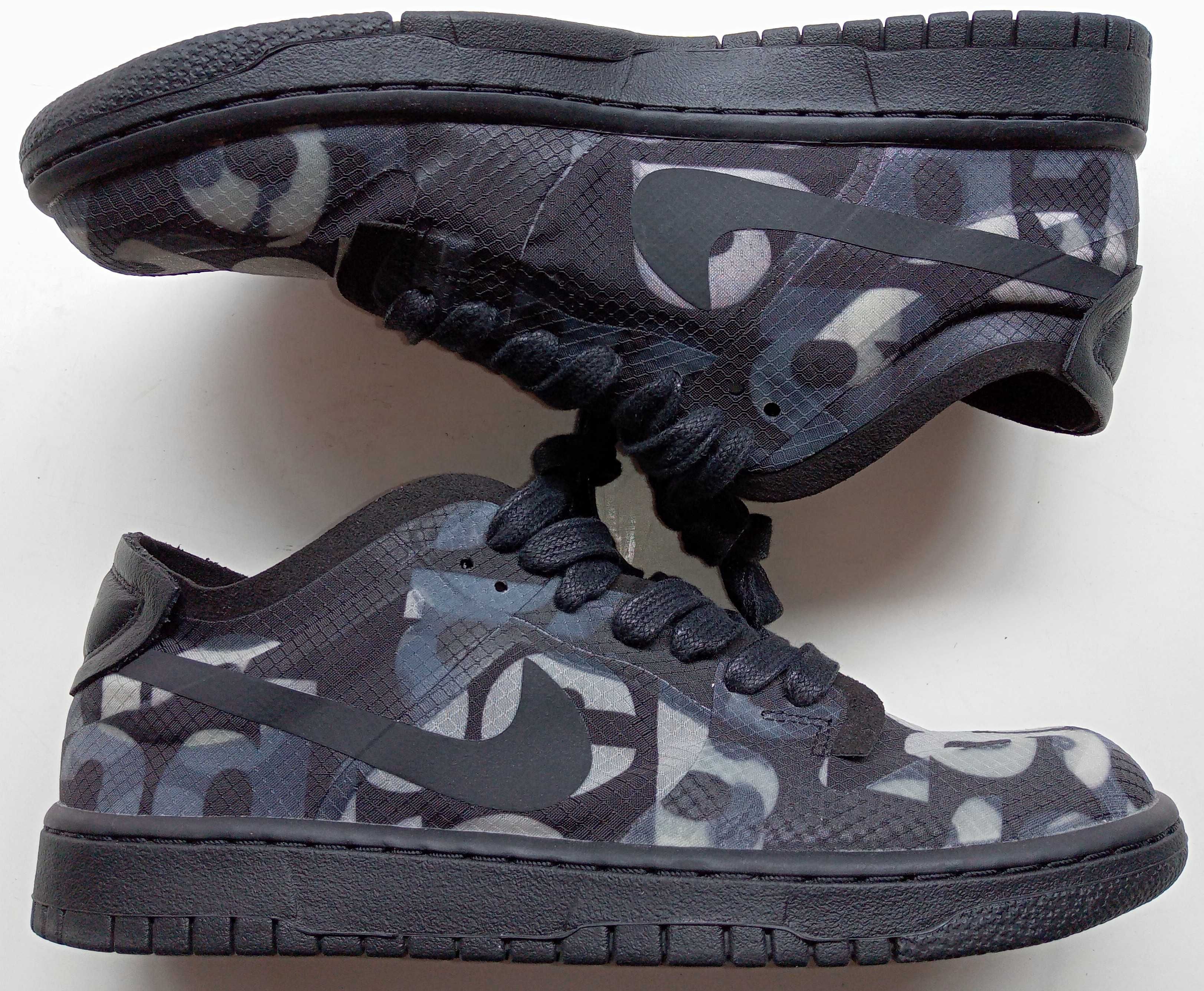 COMME des GARCONS × NIKE DUNK LOW Women's "BLACK/BLACK"