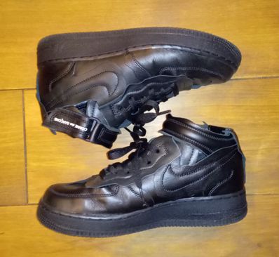 COMME des GARCONS × NIKE AIR FORCE 1 MID "BLACK"