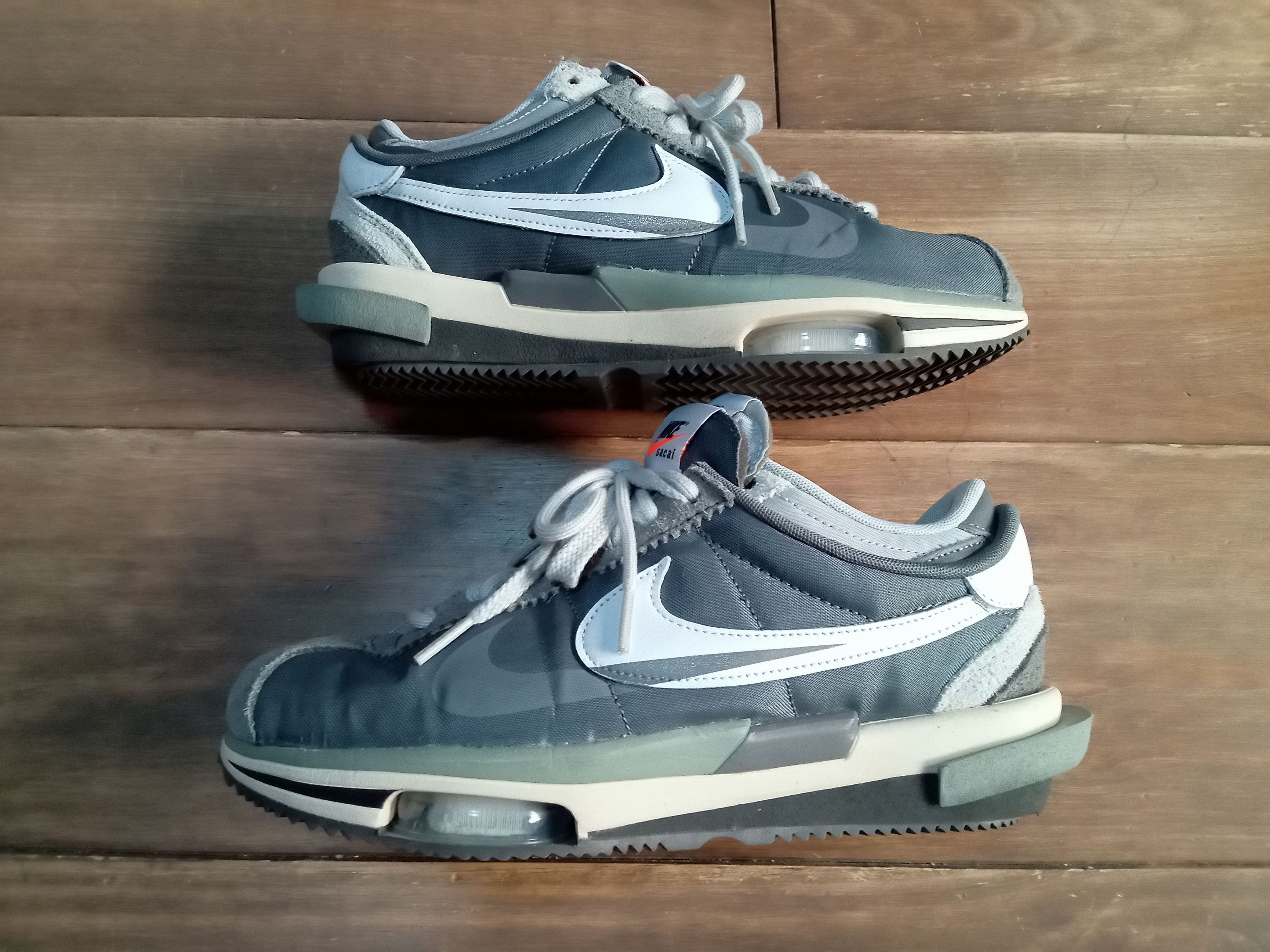 sacai × Nike Zoom Cortez "Iron Grey"