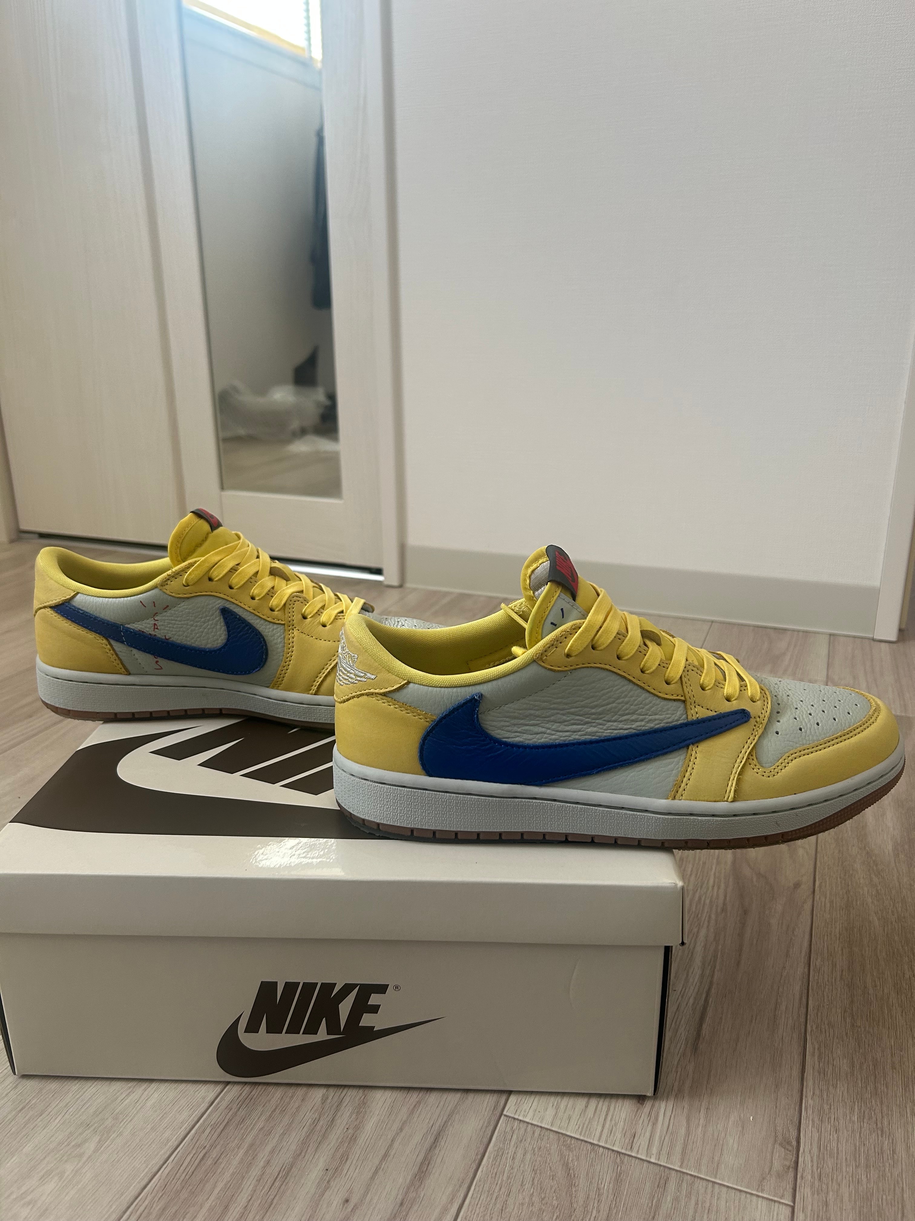 Travis Scott × Nike Women's Air Jordan 1 Retro Low OG "Canary"