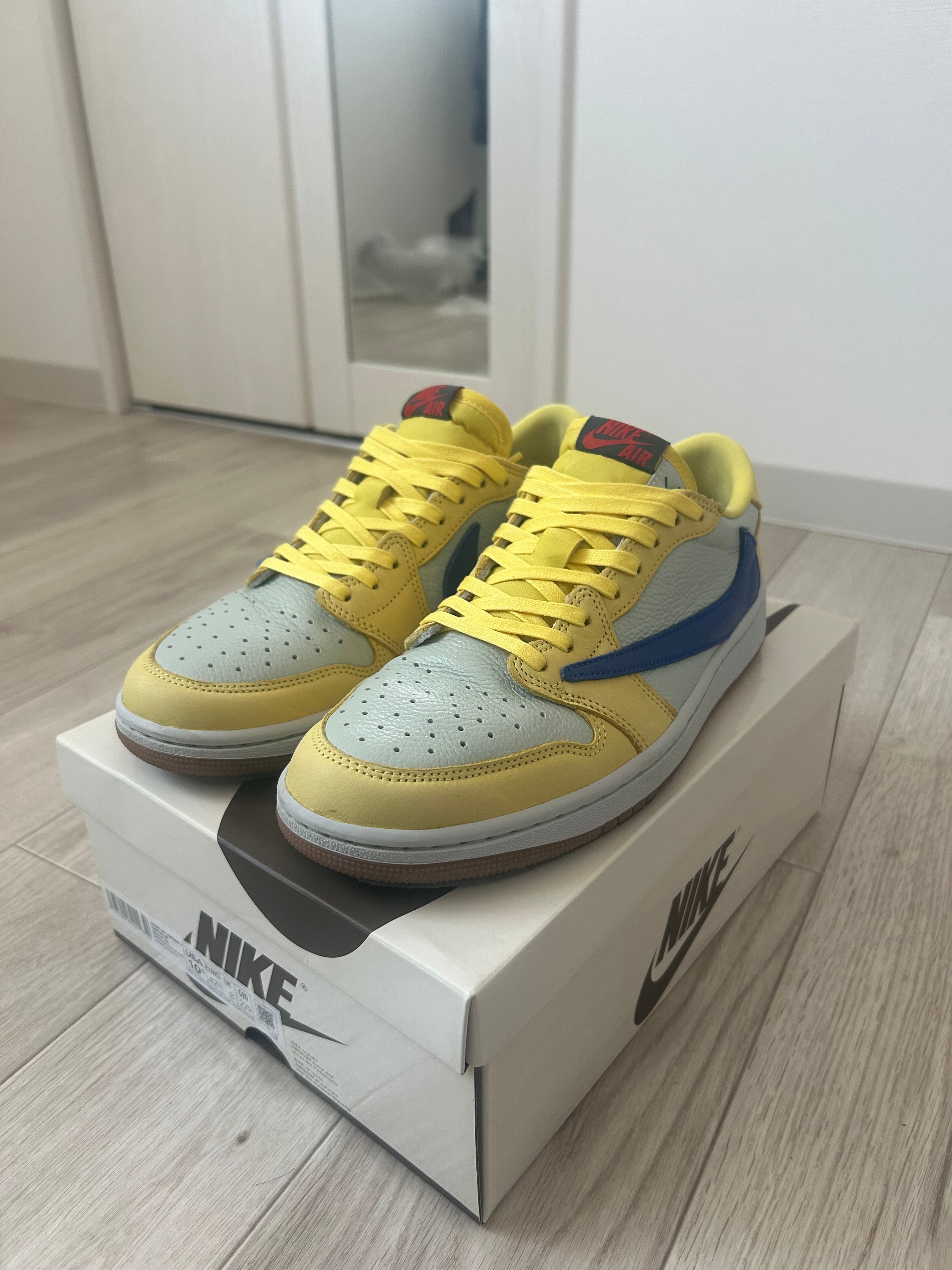 Travis Scott × Nike Women's Air Jordan 1 Retro Low OG "Canary"