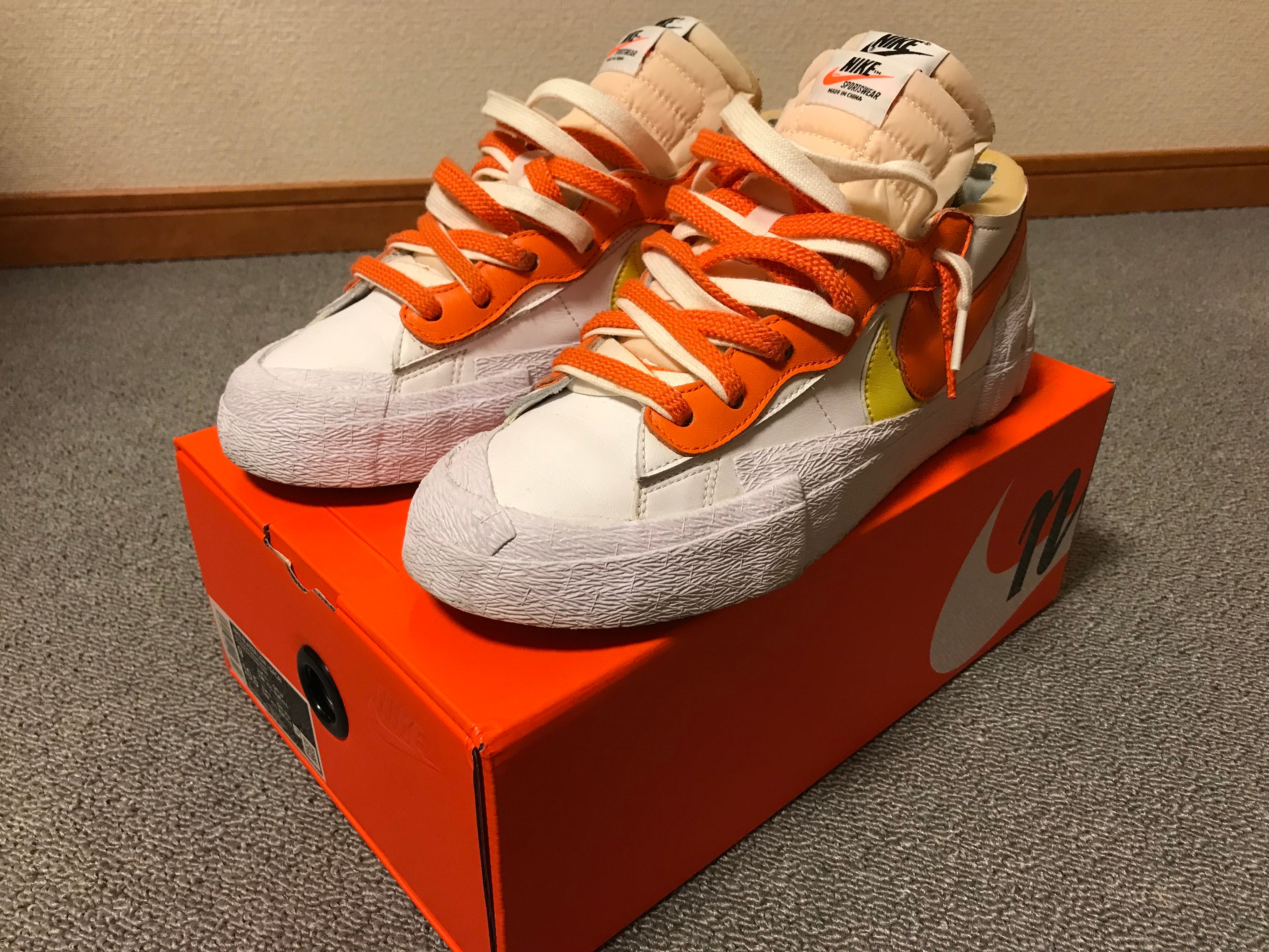 SACAI × NIKE BLAZER LOW "MAGMA ORANGE"