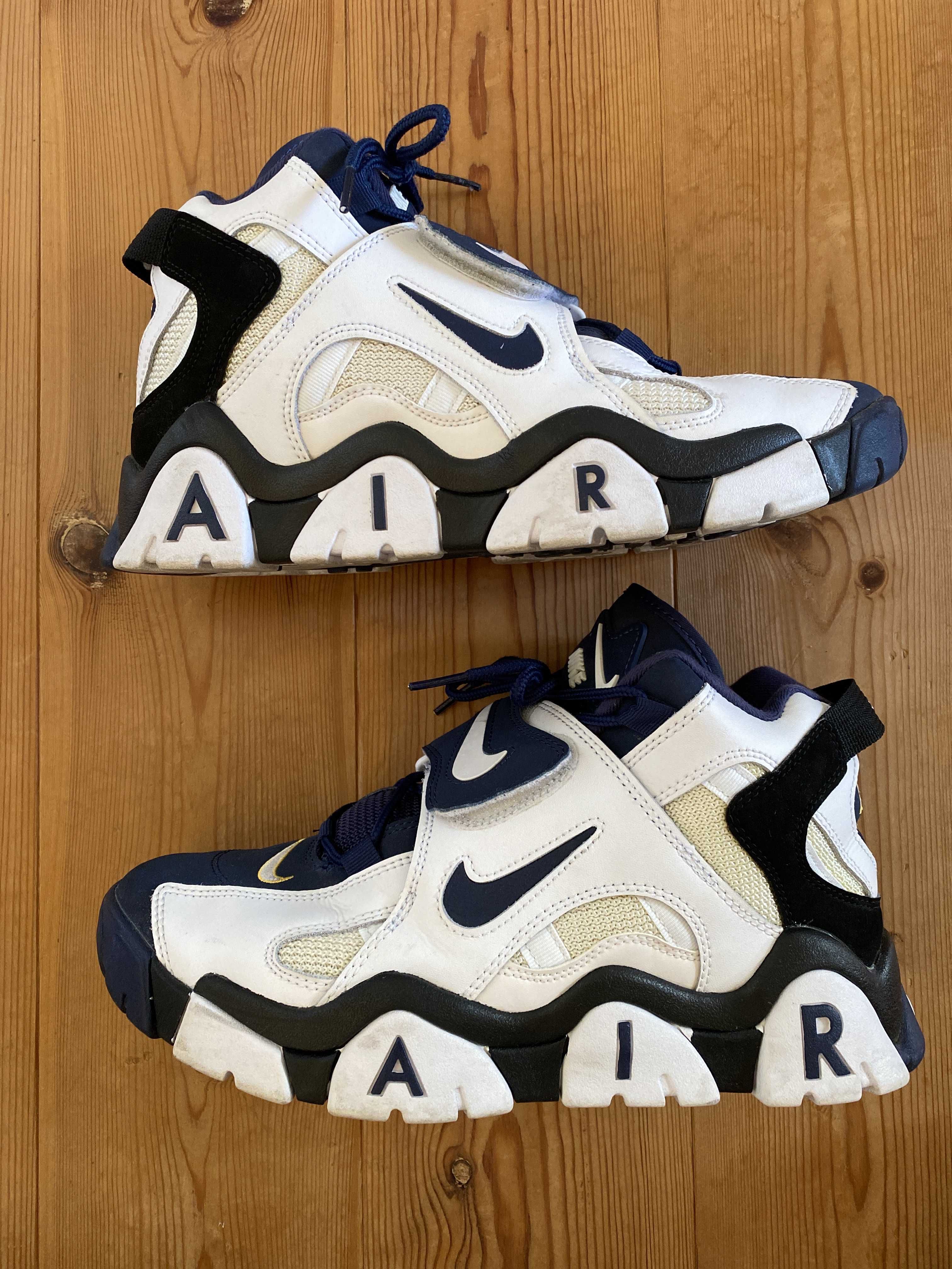NIKE AIR BARRAGE MID WHITE/NAVY