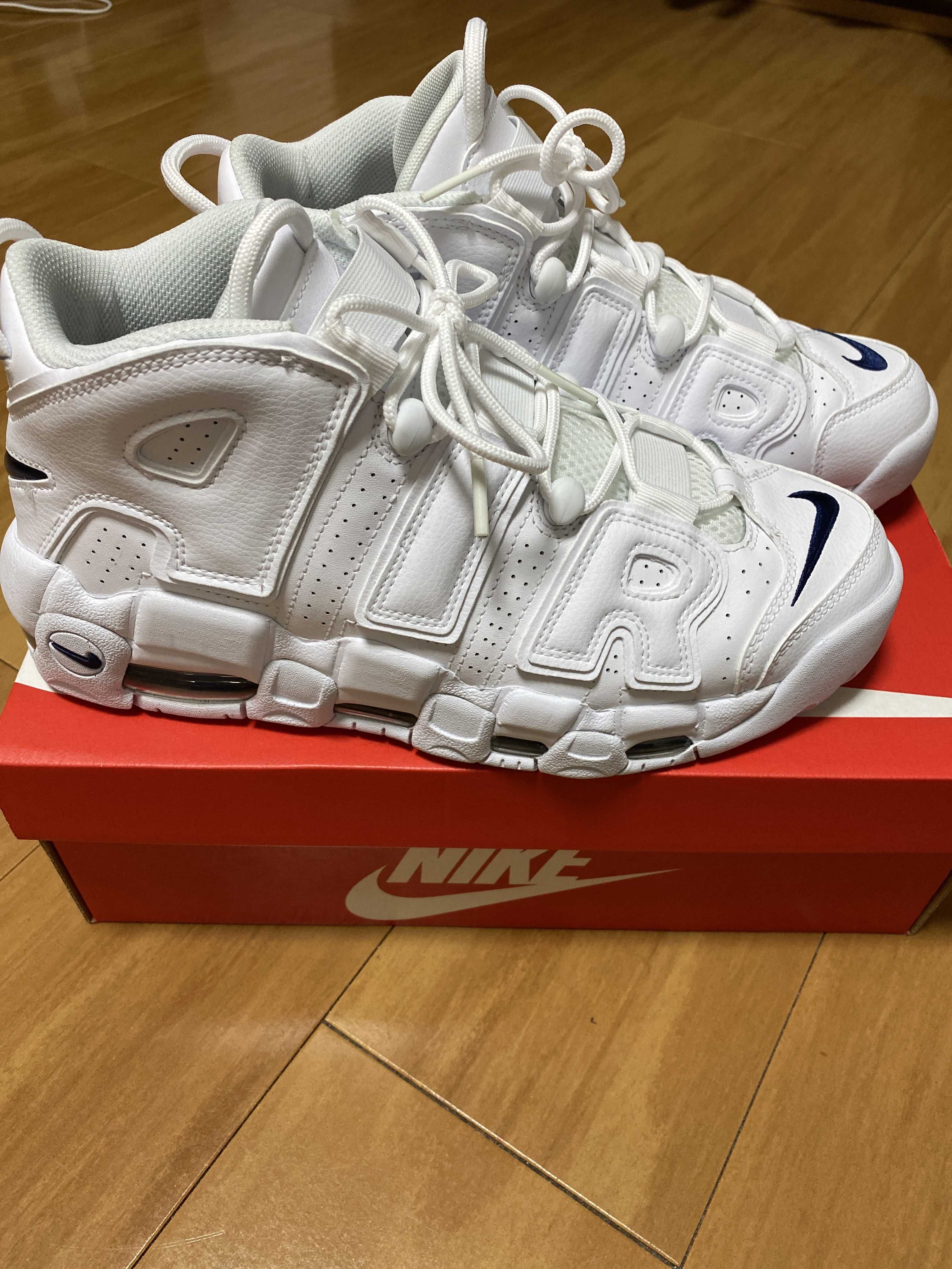 Nike Air More Uptempo "White/Midnight Navy"