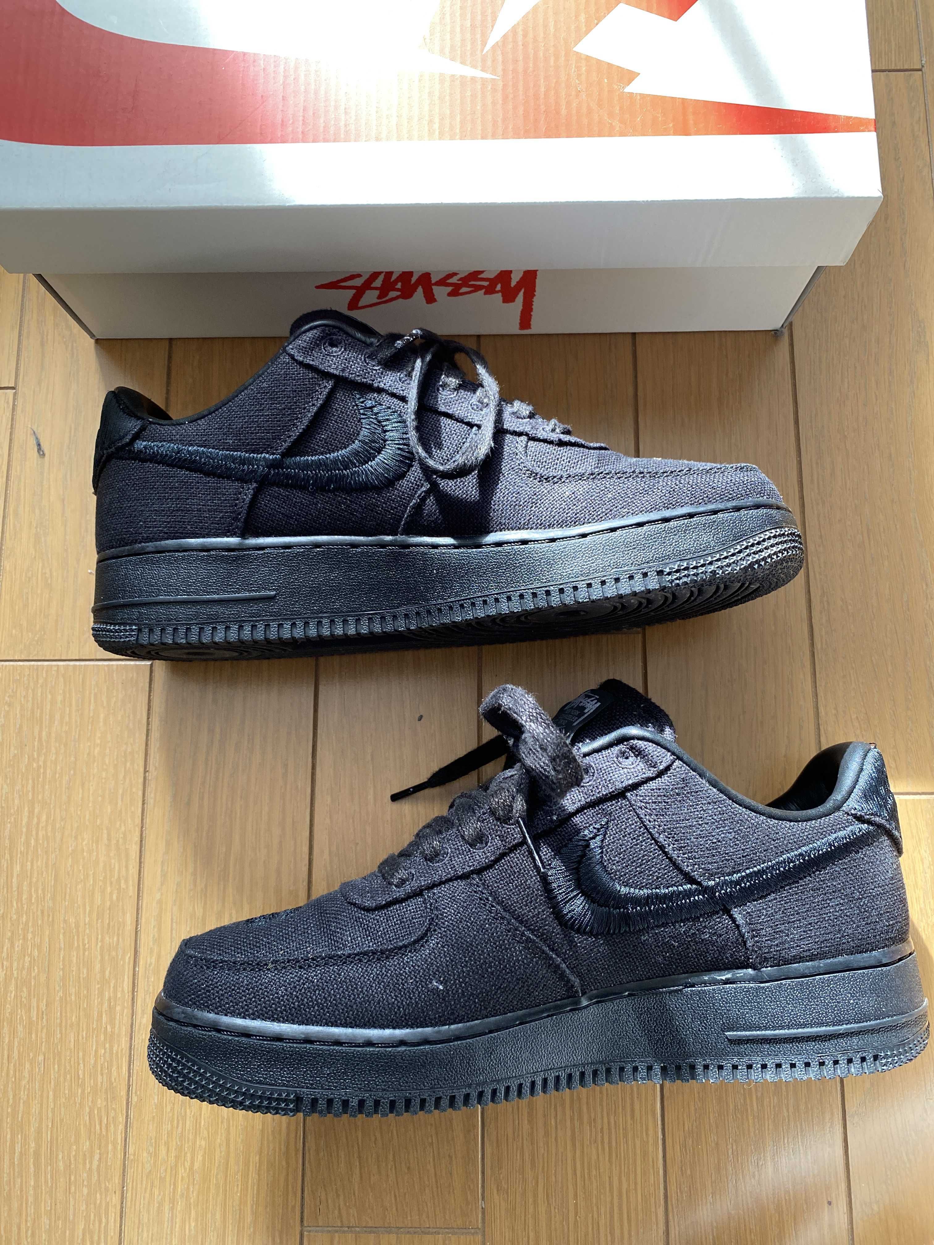 Stussy × Nike Air Force 1 Low "Triple Black"