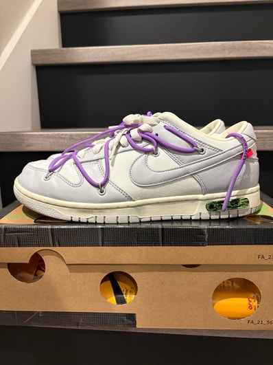 Off-White × Nike Dunk Low "Sail/Neutral Gray"