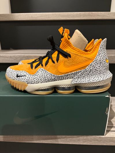 atmos × Nike LeBron 16 Low "Safari" (CD9471-800/CI3358-800)