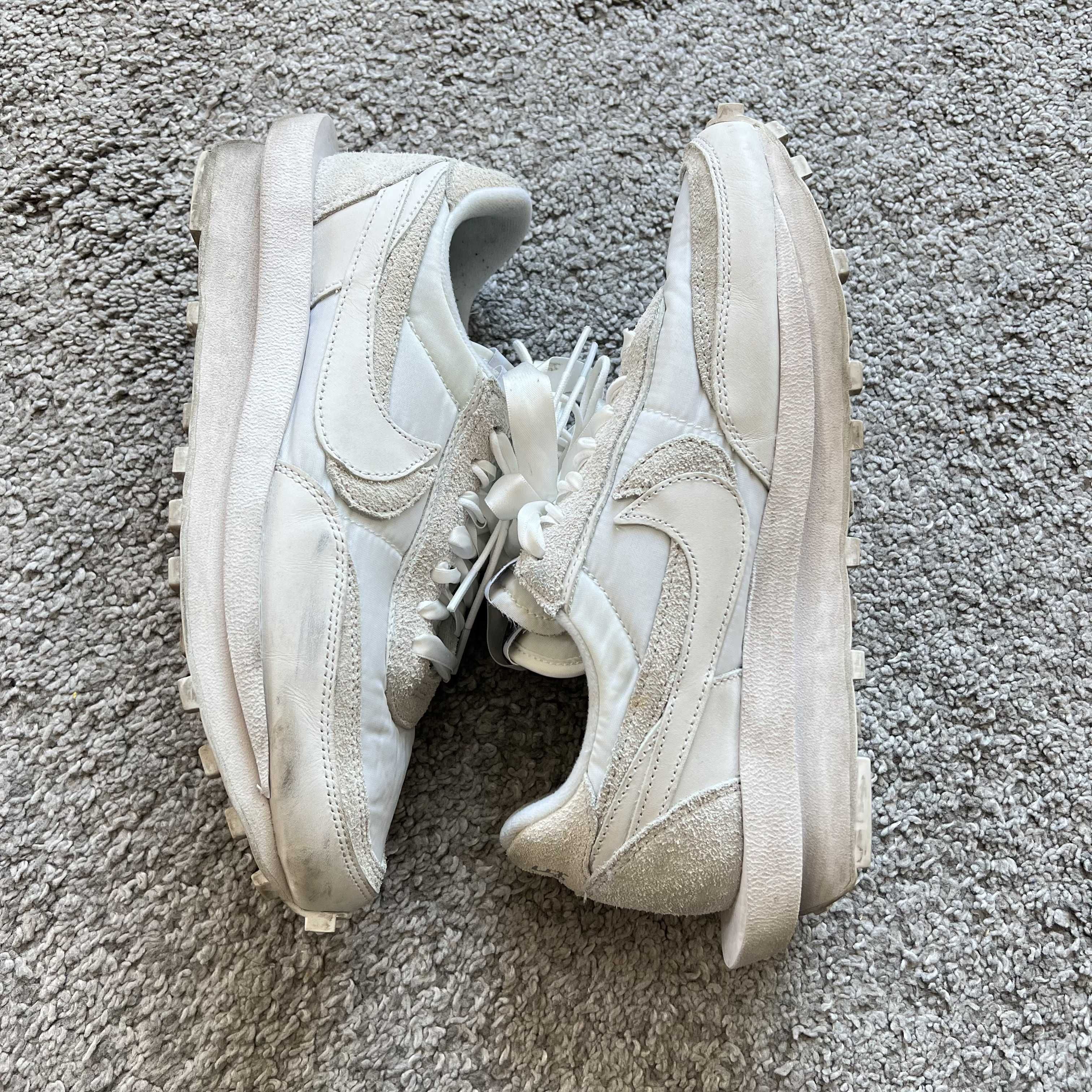 sacai × Nike LDV Waffle "Triple White"