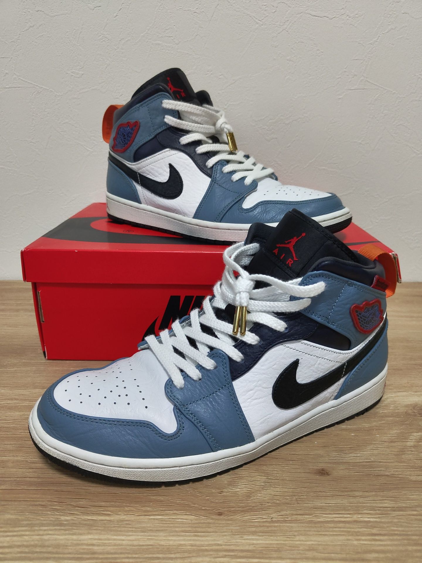 FACETASM × Nike Air Jordan 1 Mid "White/Navy"