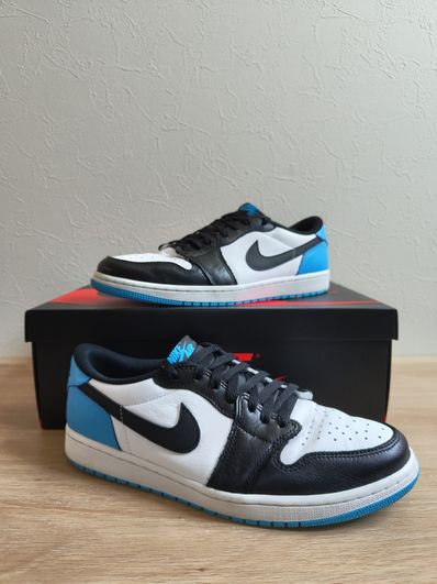Nike Air Jordan 1 Low OG "Black and Dark Powder Blue/UNC"