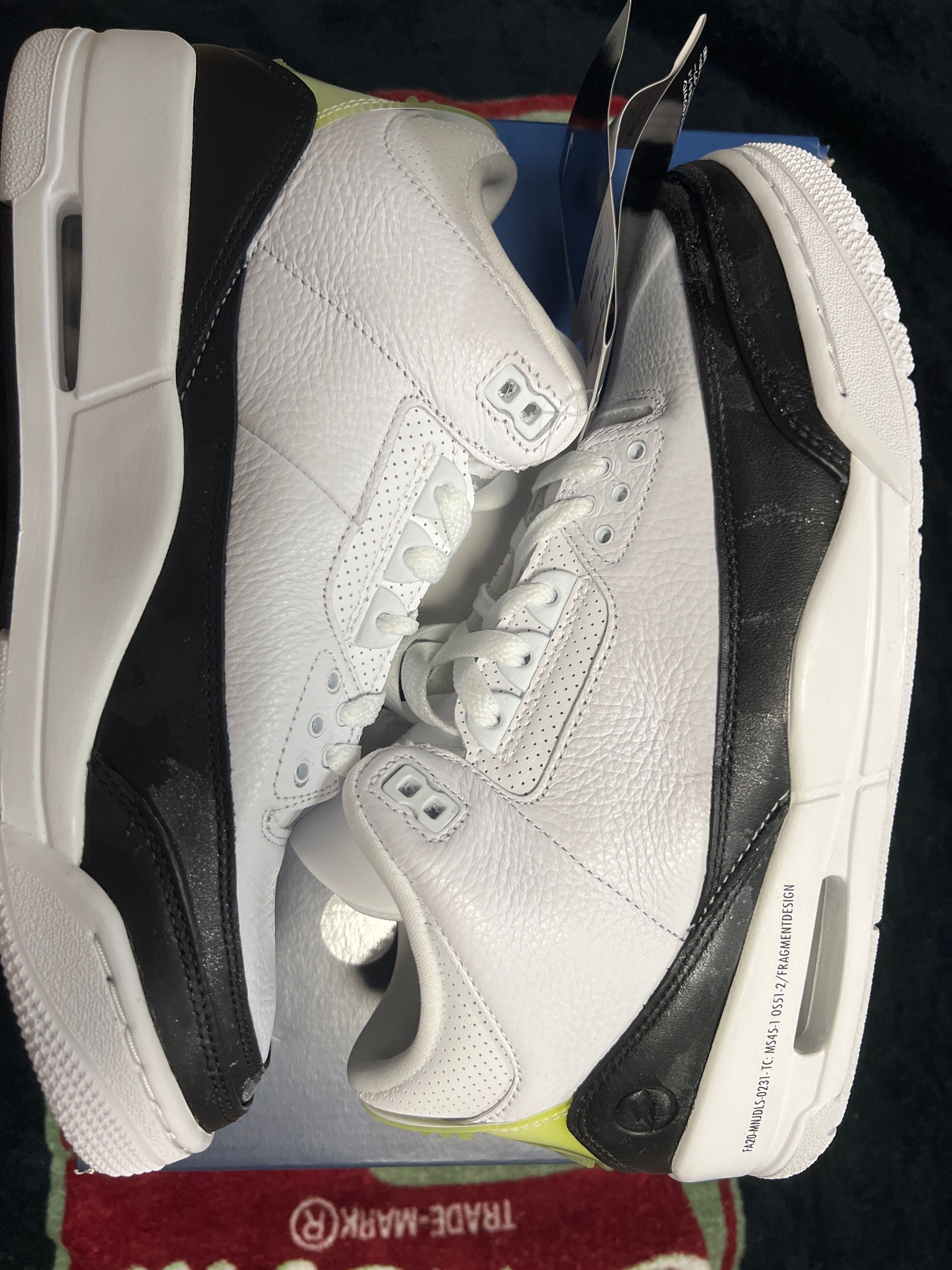 Fragment × Nike Air Jordan 3 "White/Black"