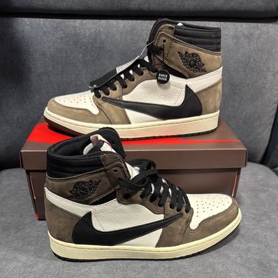 Travis Scott × Nike Air Jordan 1 Retro High OG TS SP "Sail/Dark Mocha"