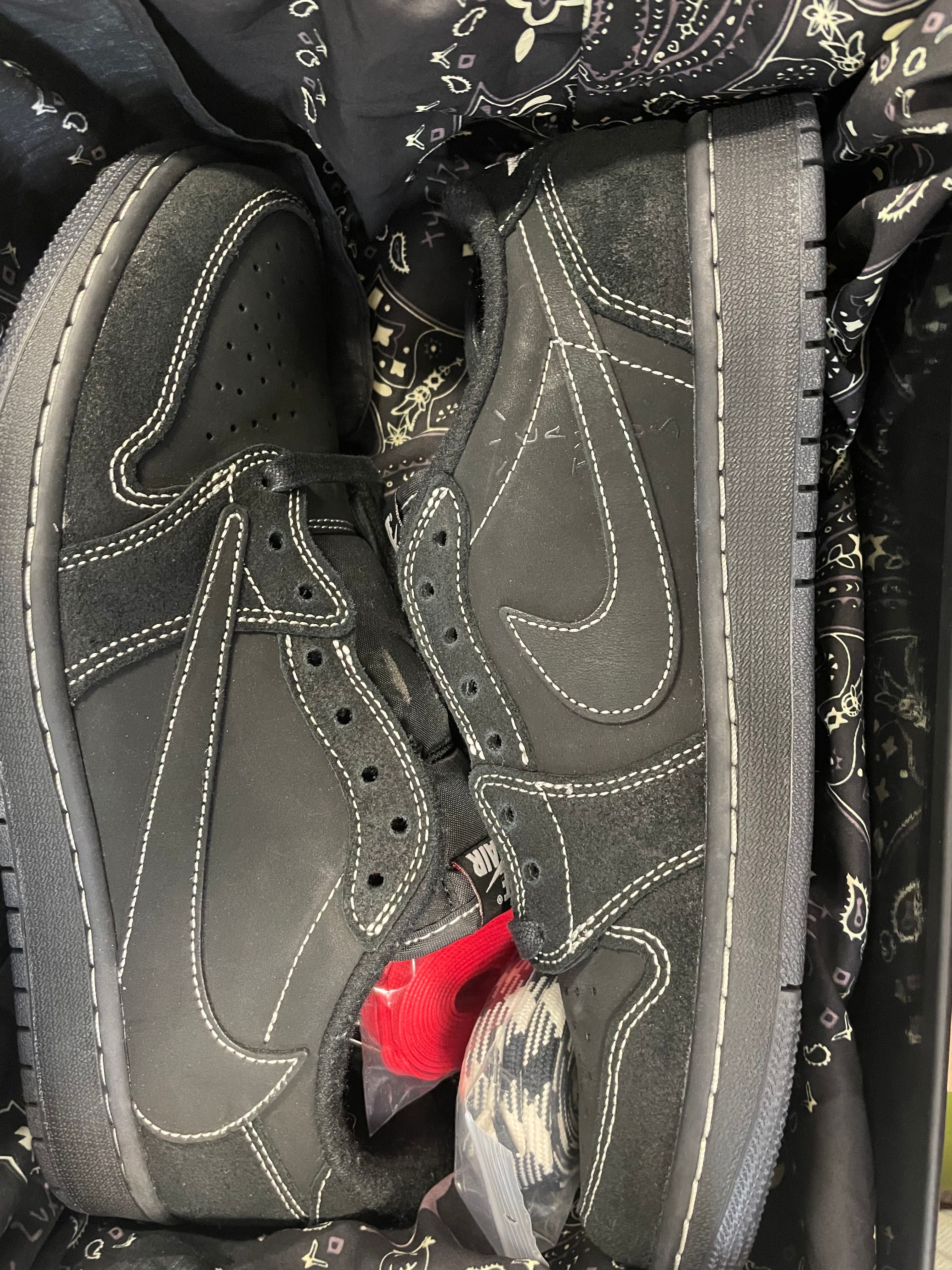 Travis Scott × Nike Air Jordan 1 Low OG SP "Black Phantom"