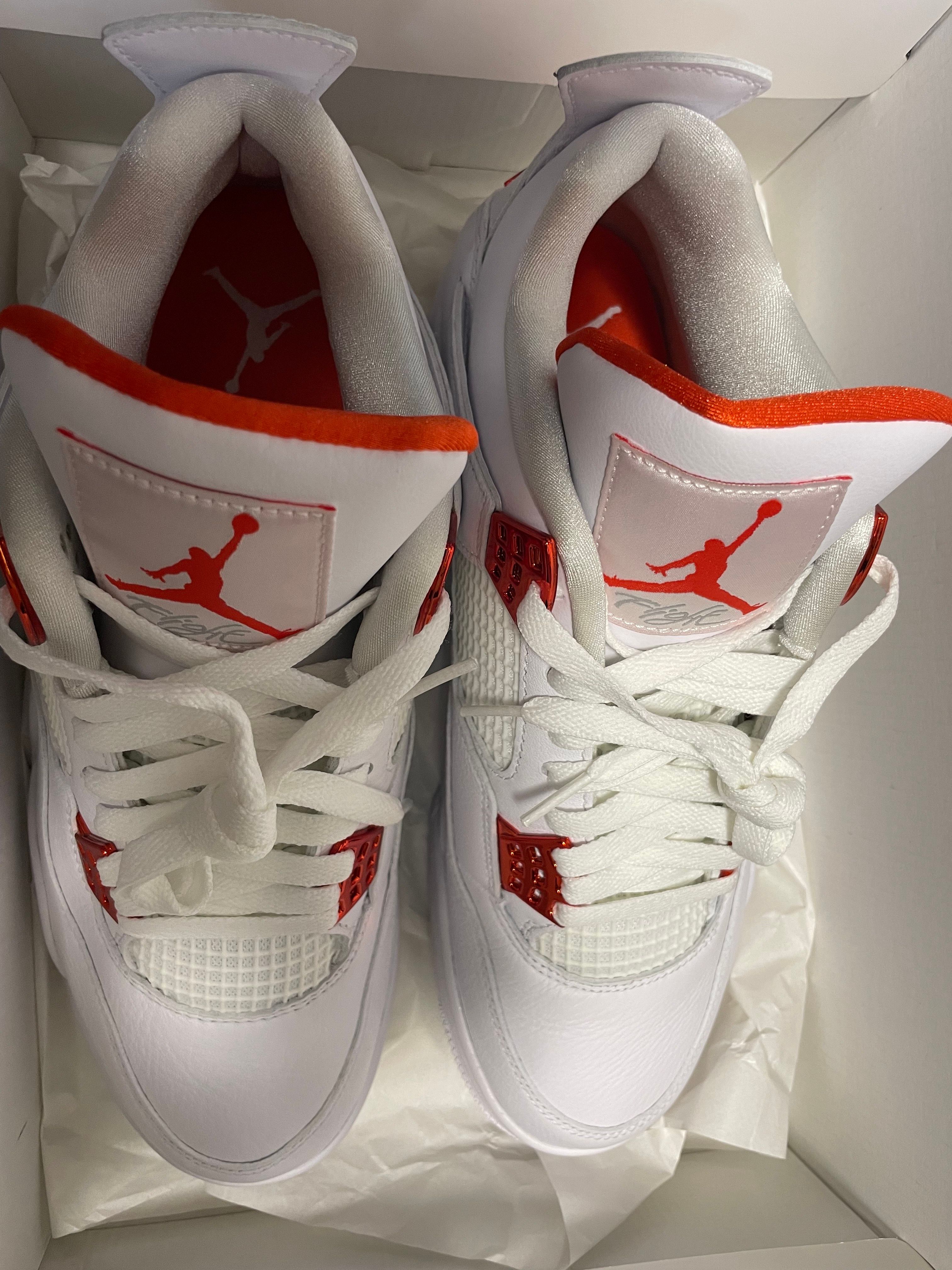 Nike Air Jordan 4 Retro "White/Team Orange"