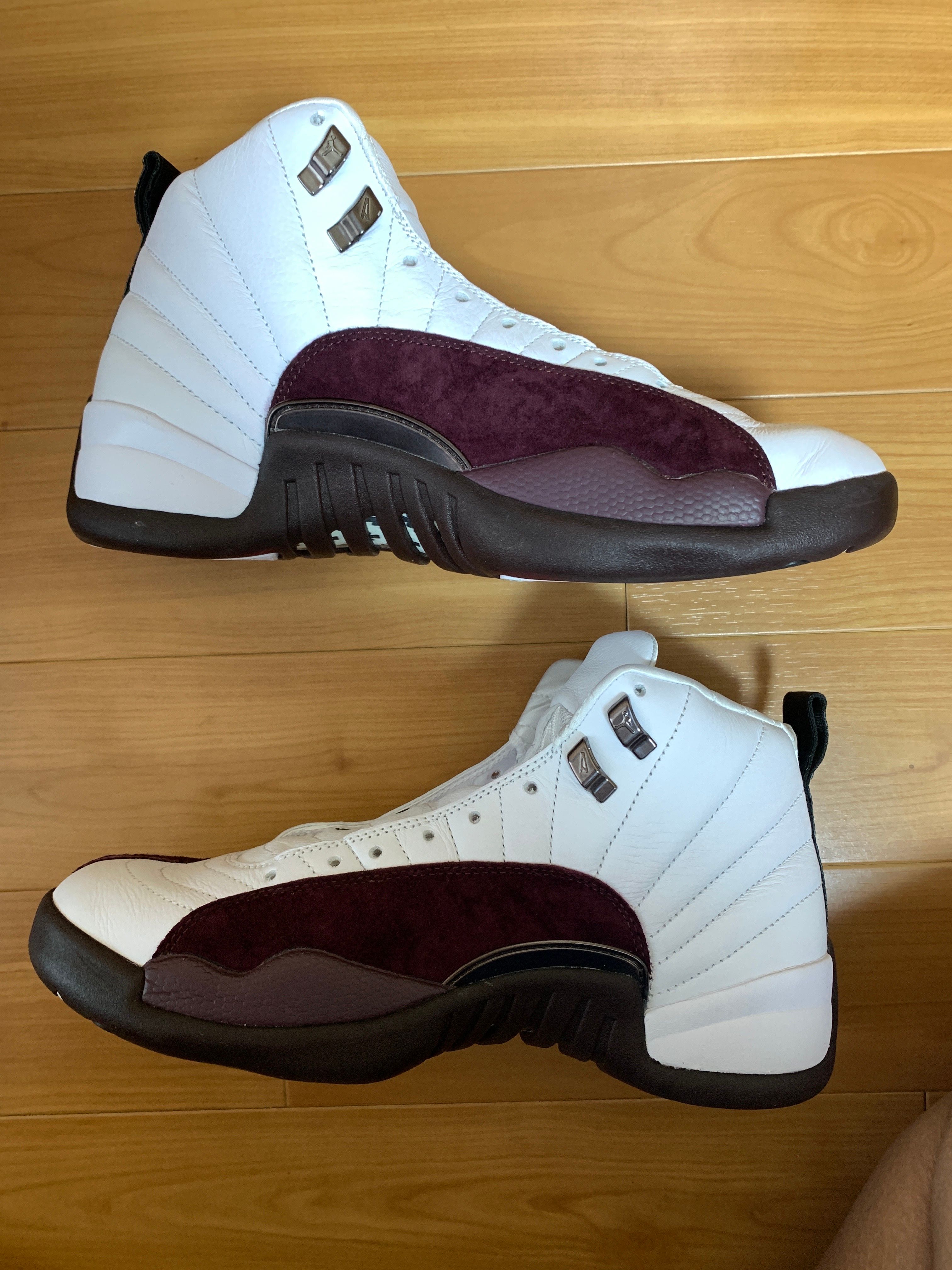 A Ma Maniere × Nike Women's Air Jordan 12 "White and Burgundy Crush"