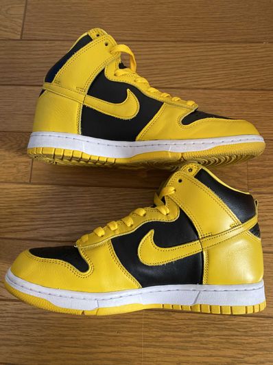 Nike Dunk High "Black/Varsity Maize"
