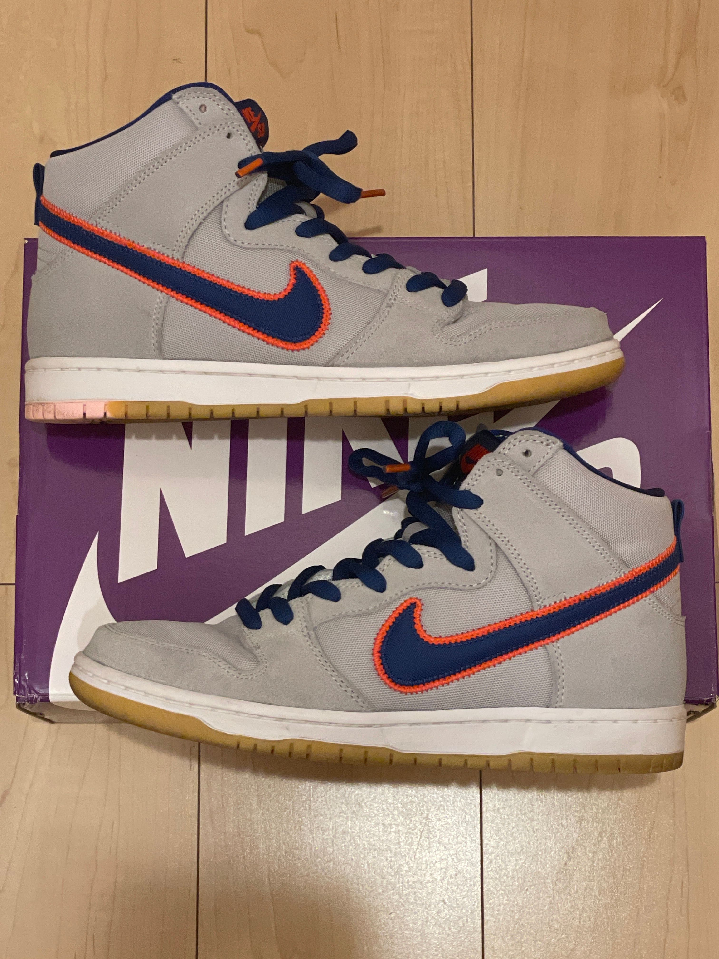 Nike SB Dunk High "Rush Blue and Team Orange/New York Mets"